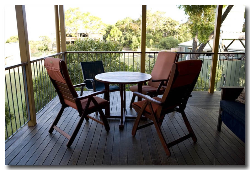 View from verandah at dawn